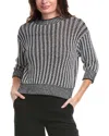 Max Mara Long-sleeved Sweater In Black