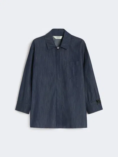 Max Mara Regular-fit Denim Shirt In Blue
