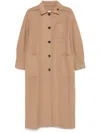 Max Mara Aldo Single-breasted Long Coat In Brown
