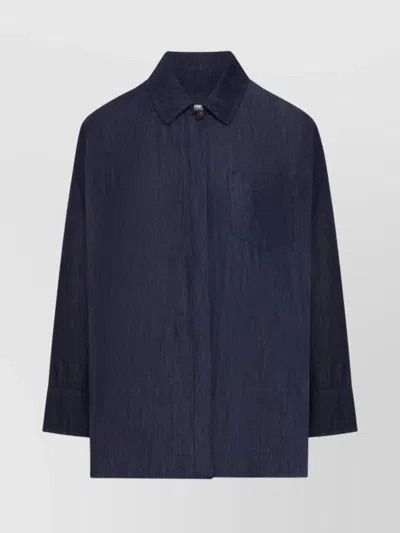 MAX MARA REGULAR FIT LONG SLEEVE COLLARED SHIRT