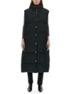 Max Mara Black Taffgi Gilet In Black