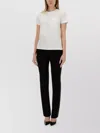 Max Mara Regular Fit T-shirt Featuring Chest Pocket In White