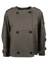 Max Mara Relaxed Double-breasted Coat With Large Buttons In Brown