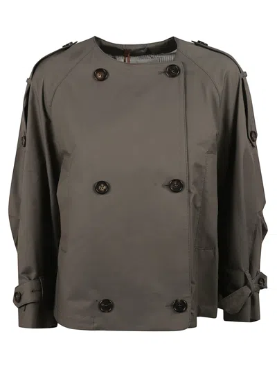 Max Mara Relaxed Double-breasted Coat With Large Buttons