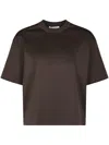 Max Mara Relaxed Fit Brown T-shirt In Black