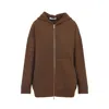 Max Mara Etuania Zip Up Sweatshirt Camello Women In Brown