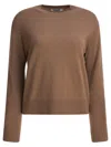 Max Mara Relaxed-fit Brown Wool Top In Brown
