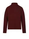 Max Mara Relaxed Fit Burgundy Cashmere Blend Sweater In Brown