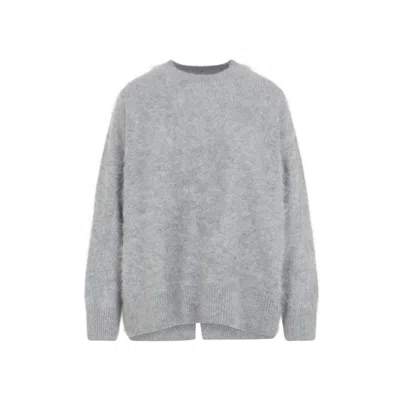Max Mara Dante Cashmere Effetto Mohair In Gray