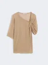 Max Mara Relaxed-fit Cotton And Viscose Sweater In Brown