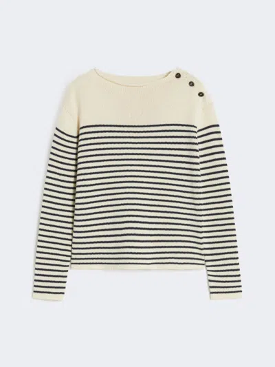 Max Mara Relaxed-fit Cotton Sweater In Multi