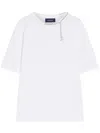 Max Mara Relaxed-fit Cotton T-shirt With Chain Detail In White