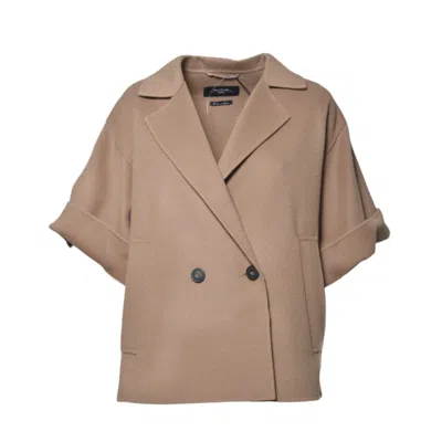 Max Mara Relaxed Fit Double-breasted Jacket In Brown