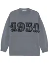 Max Mara Fido 1951 Oversized Wool Sweater In Grey