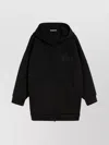 Max Mara Relaxed Fit Hooded Sweatshirt With Oversized Sleeves