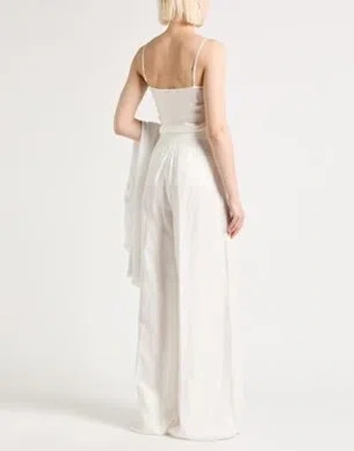 Max Mara Relaxed Fit Linen Pants In White