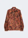 Max Mara Relaxed-fit Printed Silk Shirt In Multi