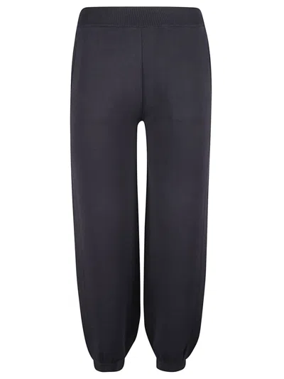 Max Mara Relaxed Fit Trousers With Tapered Leg In Blue