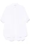 Max Mara Teano Short-sleeved Shirt In White