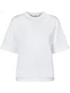 Max Mara Relaxed-fit White Cotton T-shirt In White