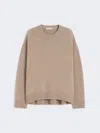 Max Mara Relaxed-fit Wool And Cashmere Sweater In Sand