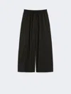 Max Mara Relaxed-fit Wool Yarn Trousers In Black
