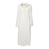 Max Mara Relaxed Maxi Dress With Classic Collar In White