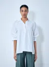 Max Mara Relaxed Poplin Tunic In White