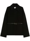 Max Mara Relaxed Silhouette Coat With Classic Collar In Black