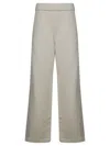 Max Mara Relaxed Wide-leg Pants With Textured Finish