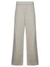 Max Mara Relaxed Wide-leg Pants With Textured Finish