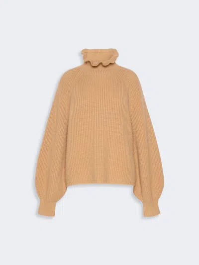 Max Mara Relaxed-cut Wool And Cashmere Sweater In Neutral