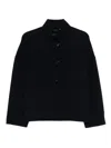 Max Mara Renna Button Jacket In Black