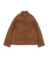 Max Mara Renna Patch-pocket Button Jacket In Brown