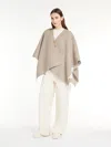 Max Mara Reversible Alpaca Cape In Turtledove