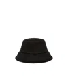 Max Mara Reversible Camel And Teddy Fabric Cloche Hat In Black