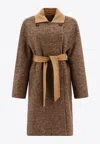 Max Mara Reversible Camel And Wool Coat In Brown