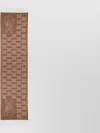 Max Mara Reversible Cashmere Scarf Fringe Detail In Brown