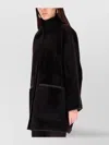 Max Mara Reversible Coat In Black