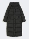 Max Mara Reversible Down Jacket In Water-repellent Canvas In Black