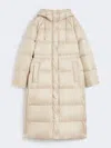 Max Mara Reversible Down Jacket In Water-repellent Canvas In Neutral