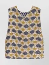 Max Mara Reversible Floral Sleeveless Top In Neutral