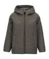 Max Mara Leo Reversible Quilted Jacket In Gray