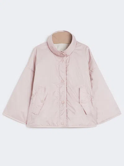 Max Mara Reversible Jacket Woman Powder In Pink