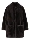 Max Mara Reversible Coat In Brown