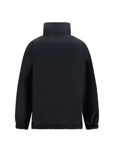 Max Mara Reversible Padded Bomber Jacket In Black