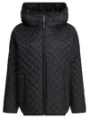 Max Mara Leo Reversible Jacket In Anti-drop Canvas In Black