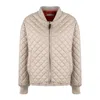 MAX MARA MAX MARA REVERSIBLE PADDED DROP-PROOF CANVAS BOMBER JACKET