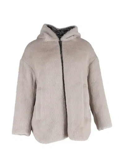Pre-owned Max Mara Reversible Padded Jacket In Neutral