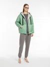 Max Mara Reversible Parka In Water-resistant Canvas In Pastel Green